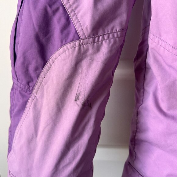 Obermeyer Stargazer Kids Ski Suit Size 5 Purple Belted Insulated Winter Snowsuit - Picture 9 of 16